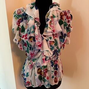 Women’s Size XS Floral Bebe Blouse